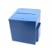 Blue Metal Donation Box Suggestion Box 10918-BLUE